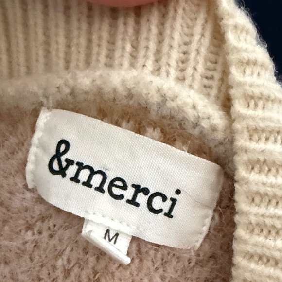 Patterned Cream Sweater - Picture 2 of 2